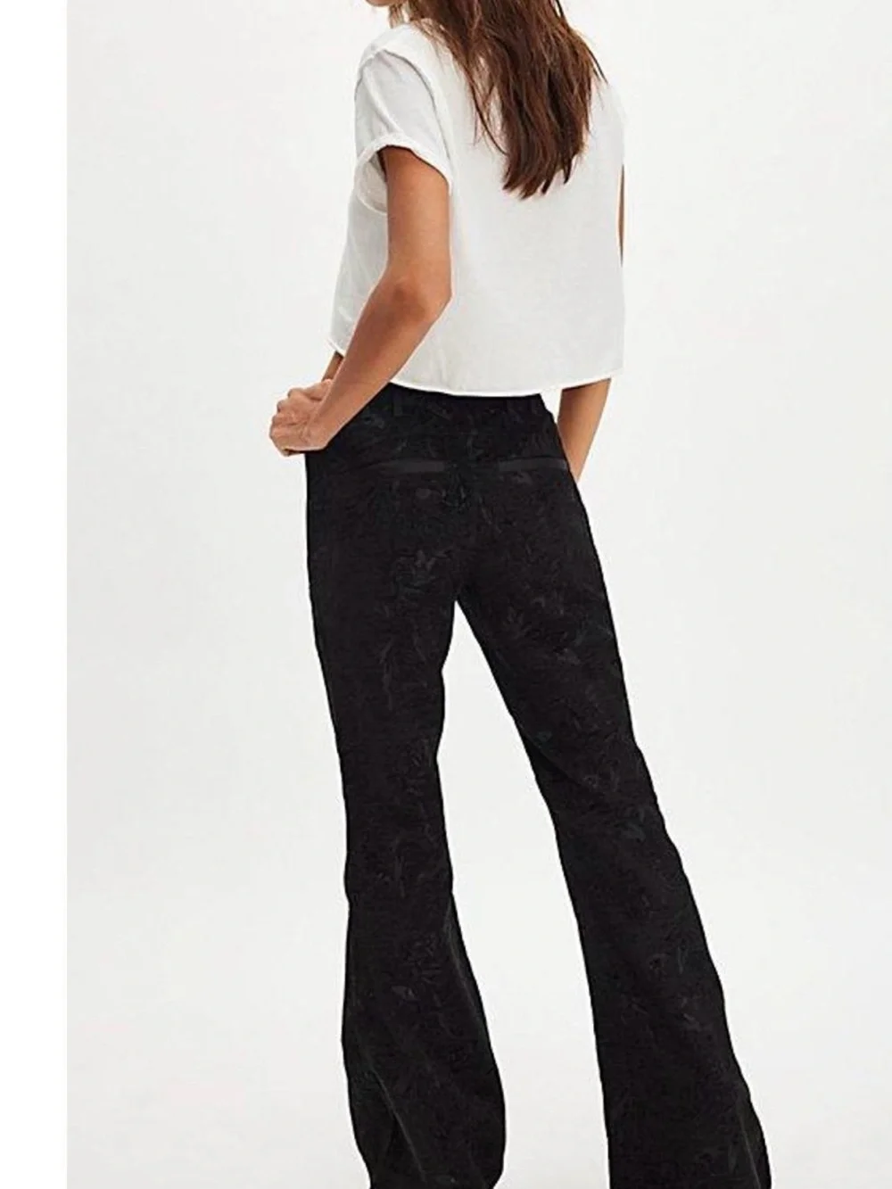 Free People Zoe Tux Pants. NWT. Black